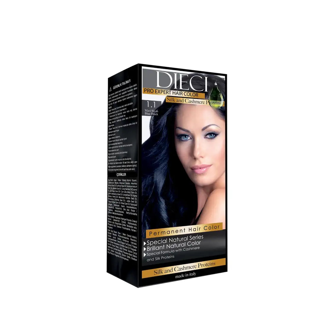 Dieci Natural Eko Kit Hair Color 1-1 Blue Black