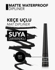 Flormar Matte Waterproof Dipliner in 001 Black 2.5ml