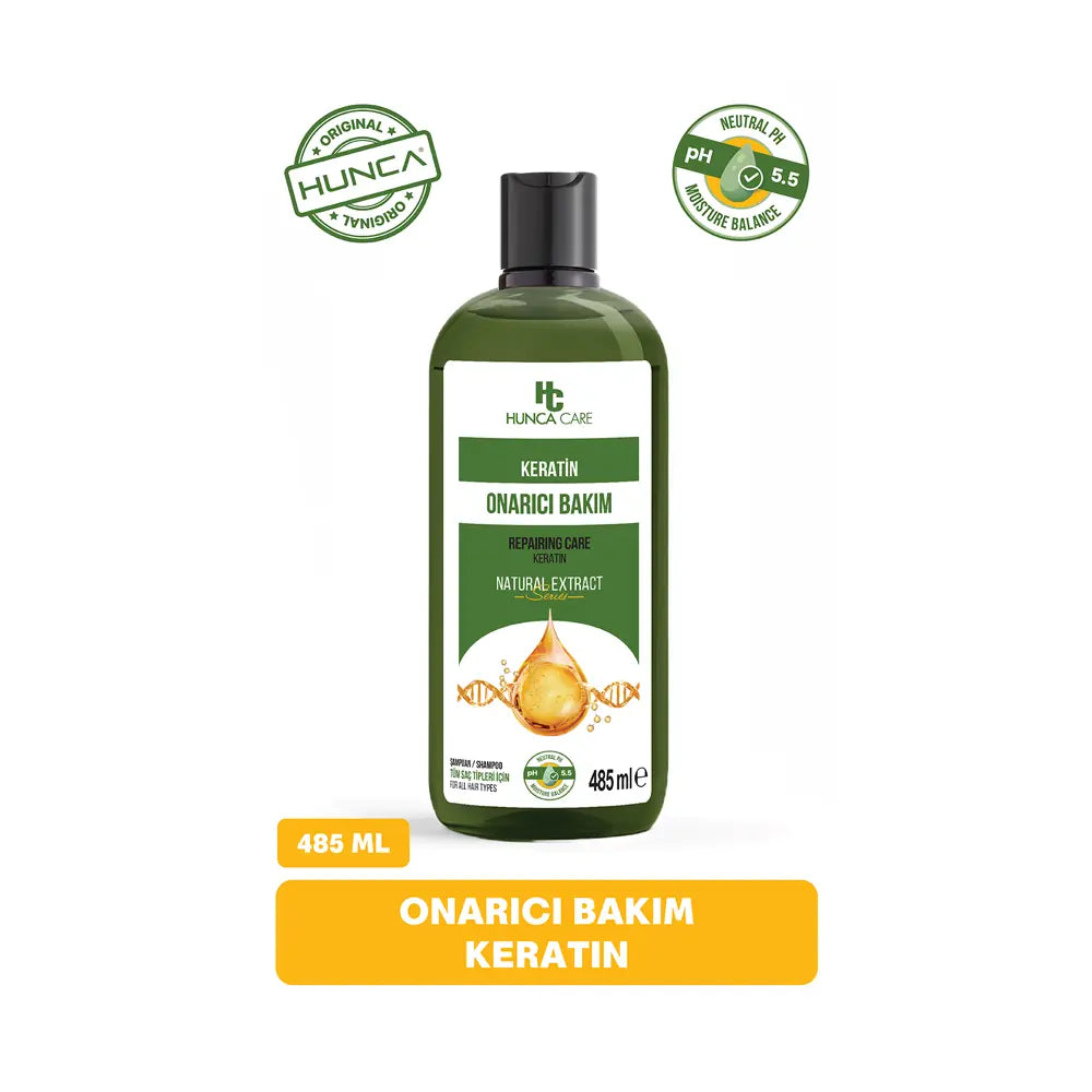 Hunca Care Keratin Shampoo for Stronger Hair 485ml