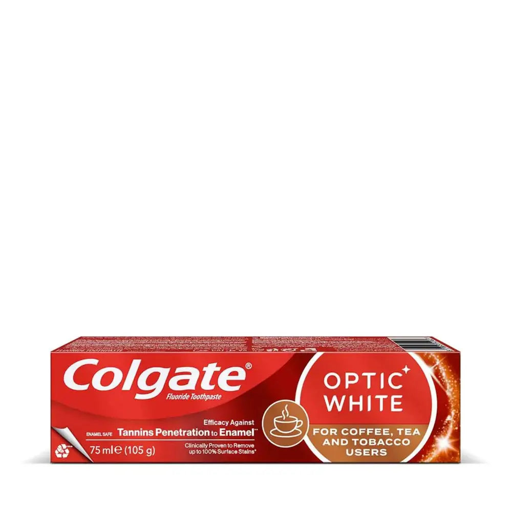 Colgate Optic White Toothpaste for Tea &amp; Coffee Lovers 75ml