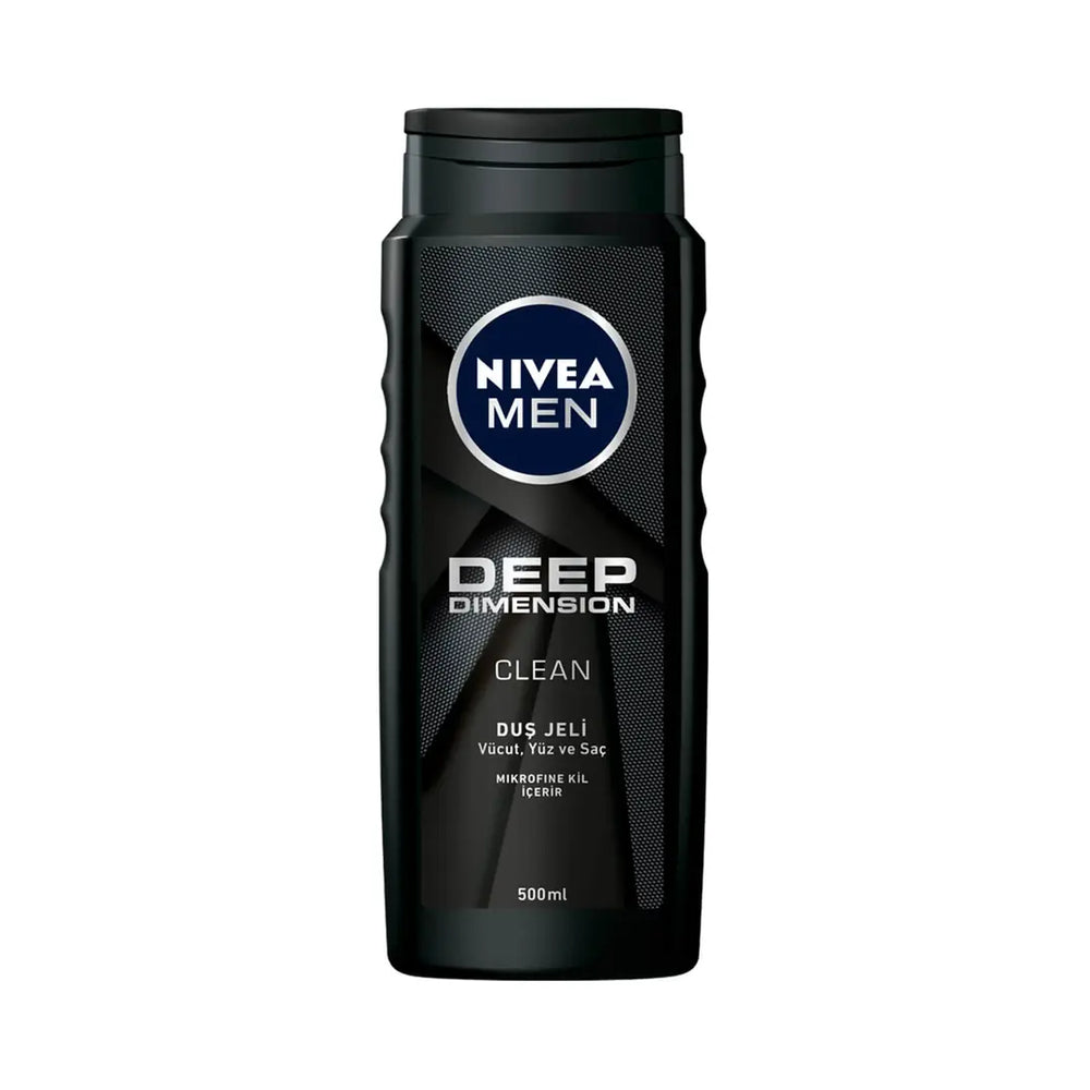 Nivea Men Deep Dimension Clean Shower Gel 500ml