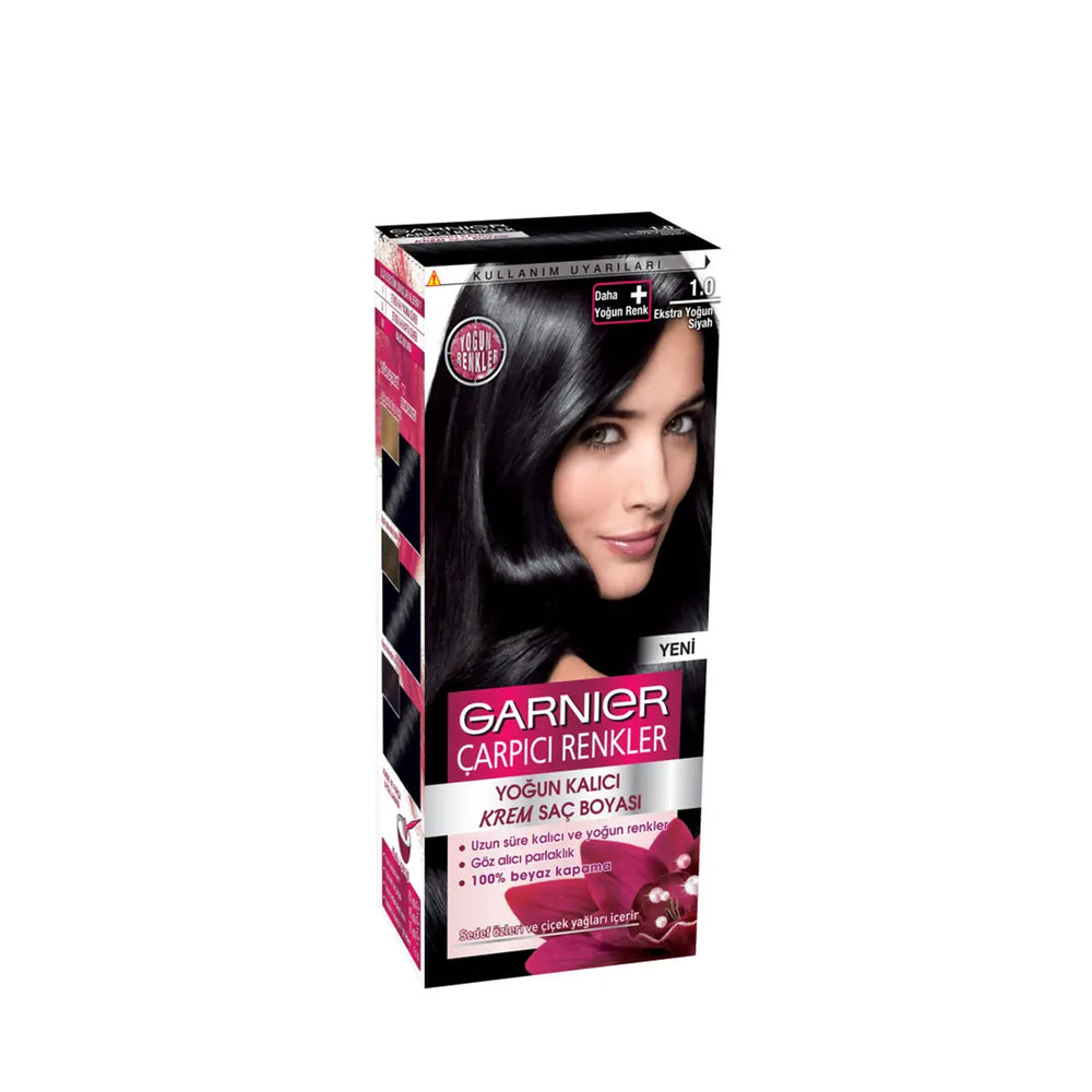Garnier Color Sensation Hair Dye 1-0 Extra Intense Black