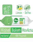 Sleepy Natural Personal Care Wipes for Gentle Cleansing 100 Count