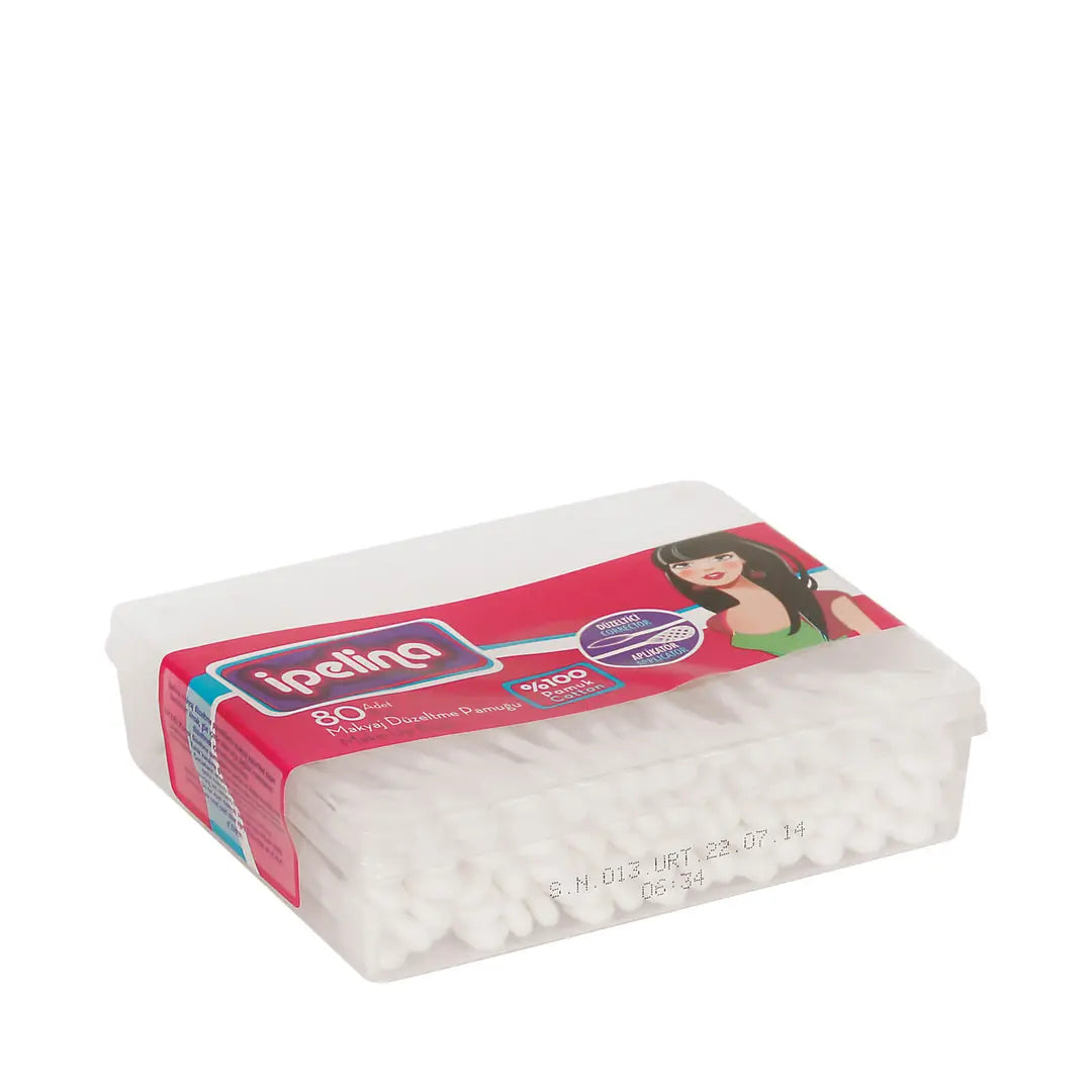 Ipelina Makeup Correcting Cotton Swabs for Precise Touch-Ups 100 Count