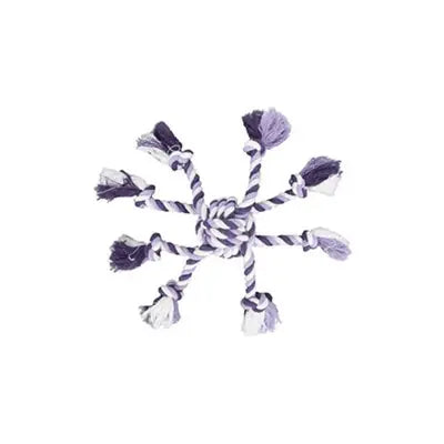 Flamingo Dental Rope Dog Toy Knotted Octopus Purple