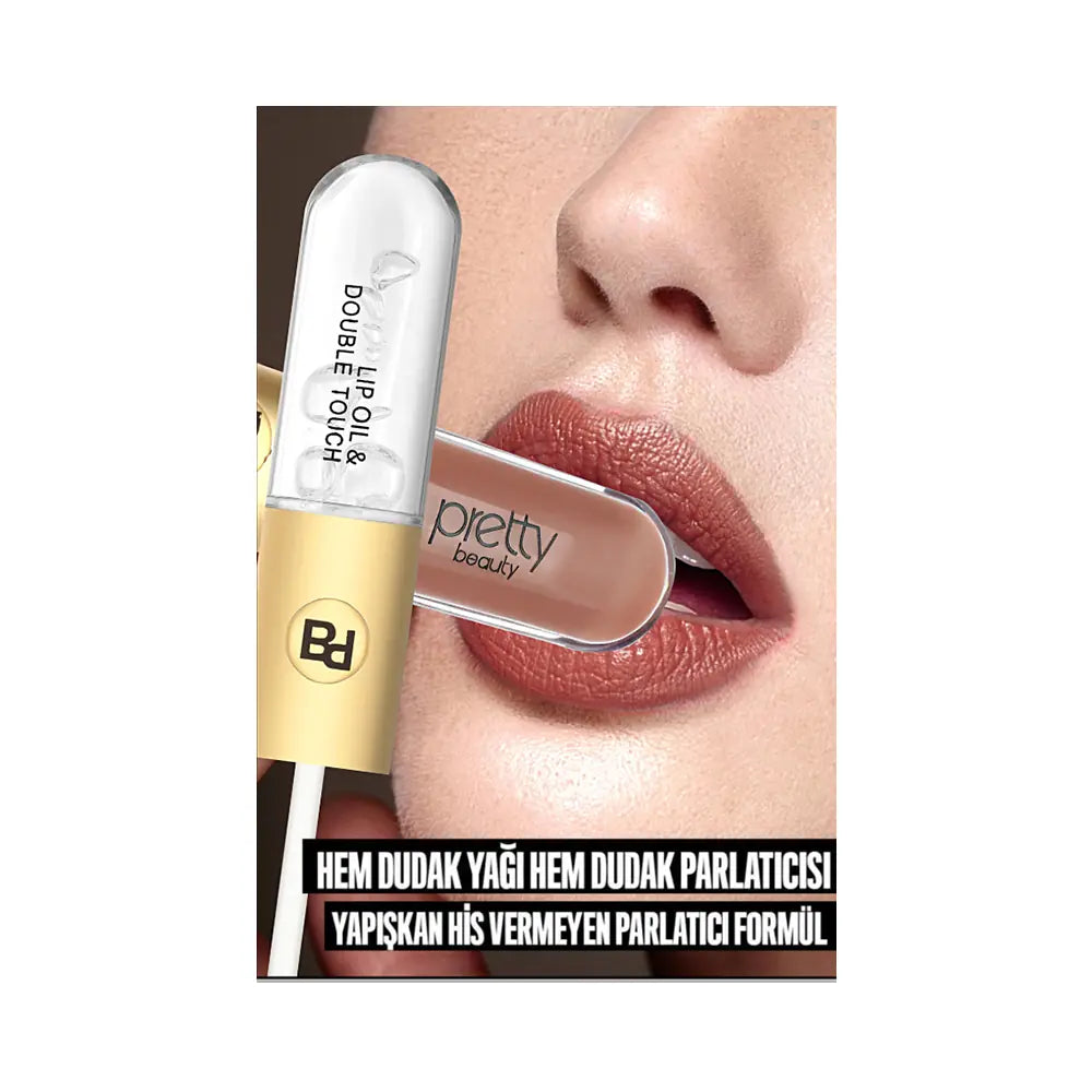 Pretty Double Touch Lipgloss 03 High-Shine Lip Gloss