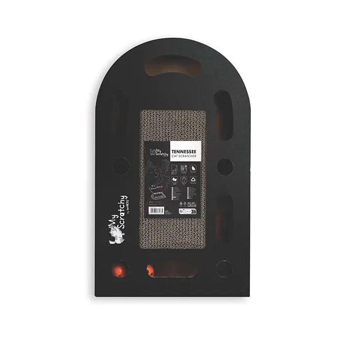 M-Pets My Scratchy Tennessee Cardboard Cat Scratcher Black