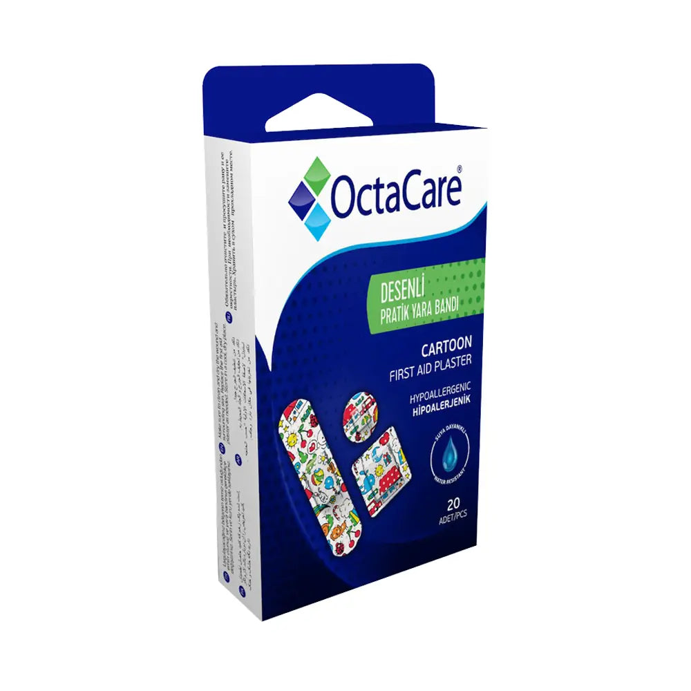 Octacare Patterned Adhesive Bandages Fun Designs 20 Pack