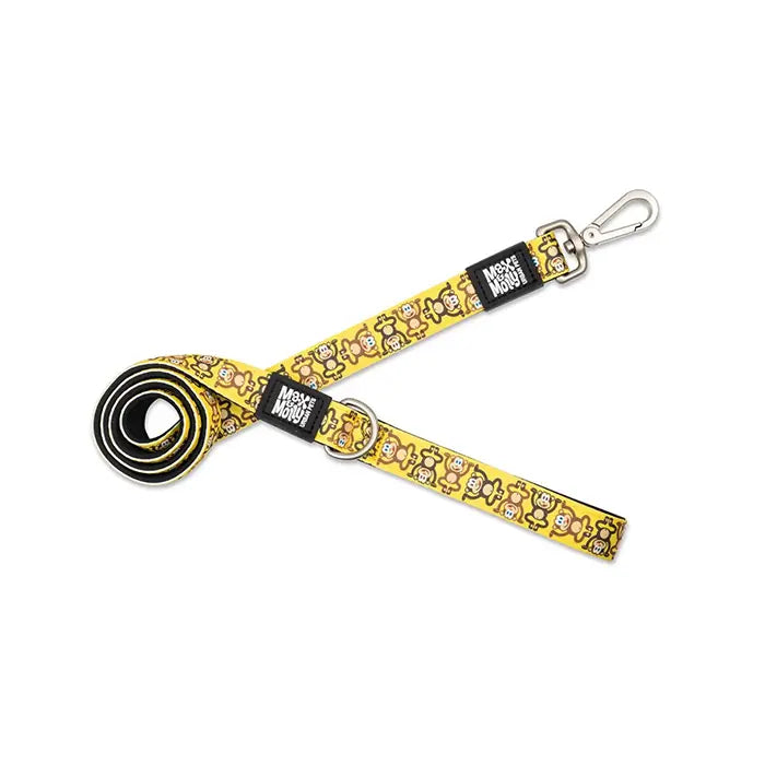 Max & Molly Monkey Maniac Dog Leash Durable Padded Handle Large