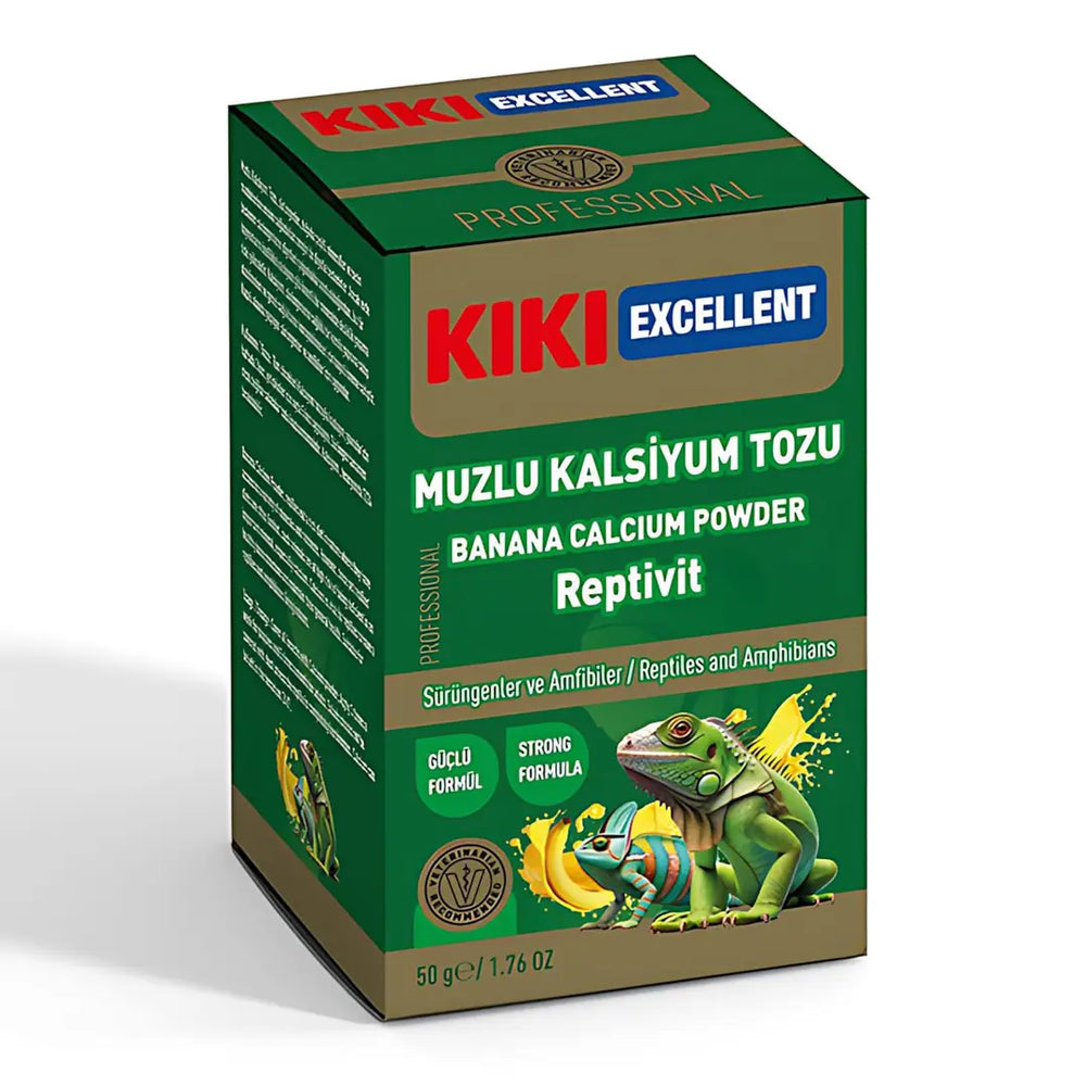 Kiki Excellent Repta-Vit Banana Calcium Vitamin for Reptiles 50g