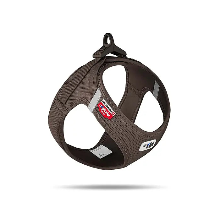 Curli Vest Harness Clasp Air-Mesh Dog Harness Brown 3XSmall