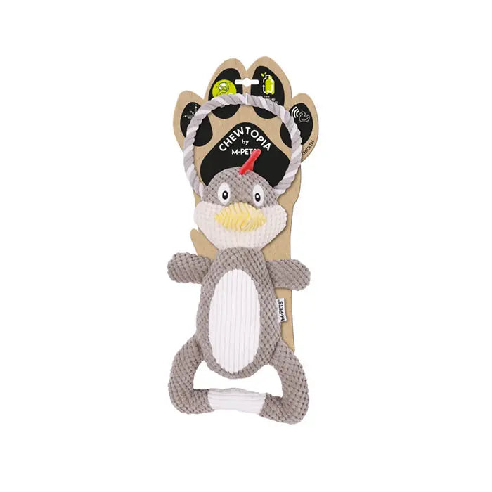 M-Pets Eco Chewtopia Chicken Shaped Dog Toy - Durable Play