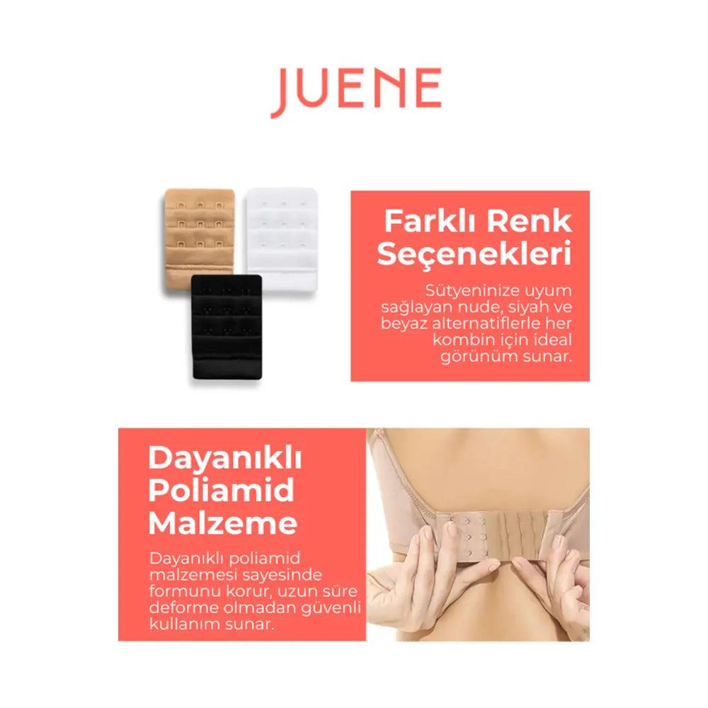 Juene Bra Extender Hook for Customizable Band Fit 1 pc