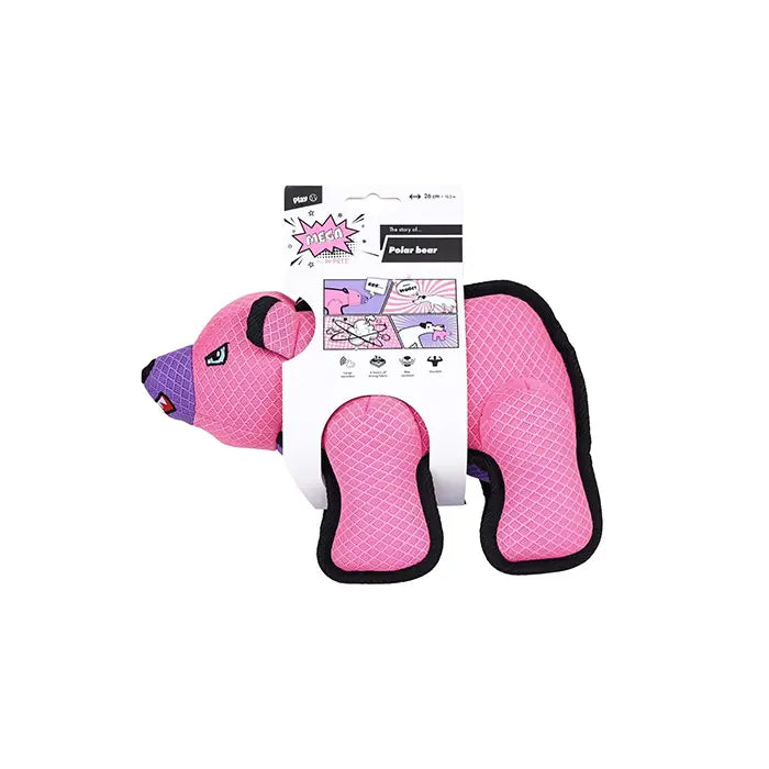 M-Pets Mega Polar Bear Plush Dog Toy for Large Breeds