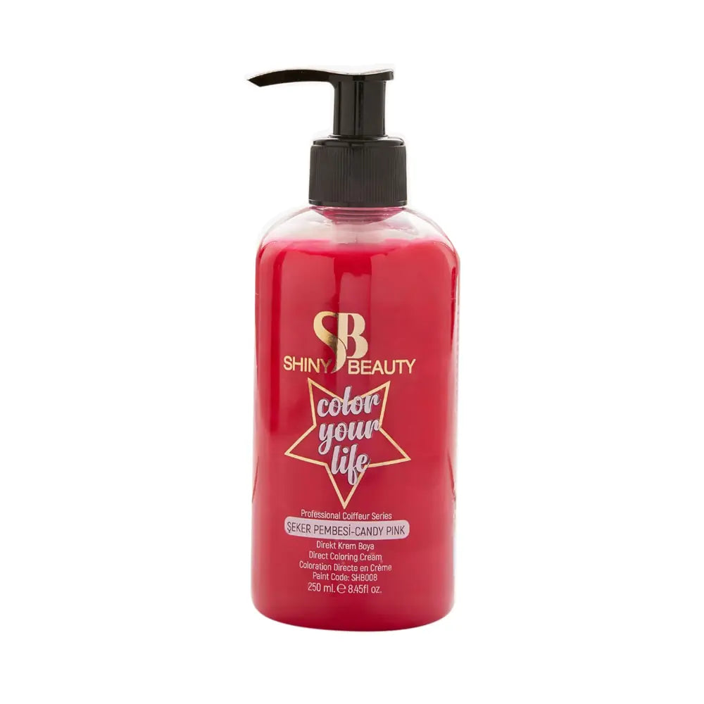 Shiny Beauty Sugar Pink Semi-Permanent Hair Color - 250ml