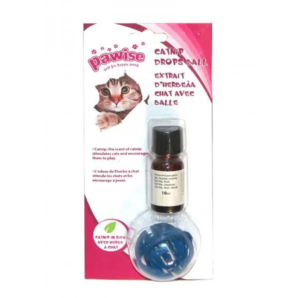 Pawise Catnip Liquid Cat Toy Ball - Interactive Play Ball for Cats