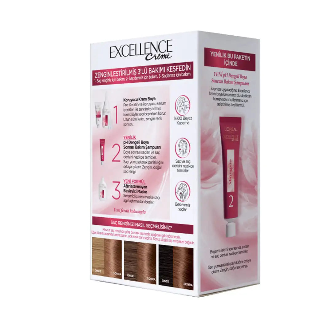 L'Oreal Excellence Creme Hair Color 6-32 Golden Light Brown