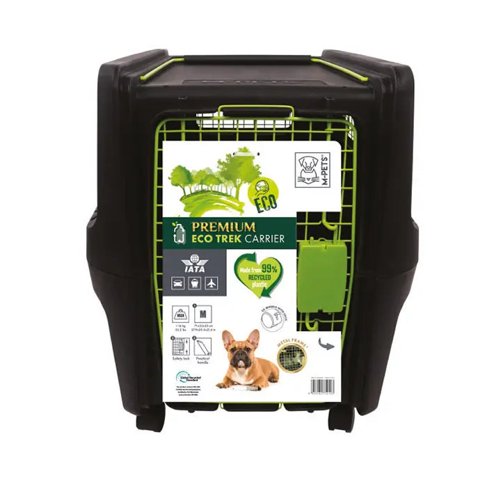 M-Pets Premium ECO IATA Approved Wheeled Dog Carrier Medium 71x52x55cm