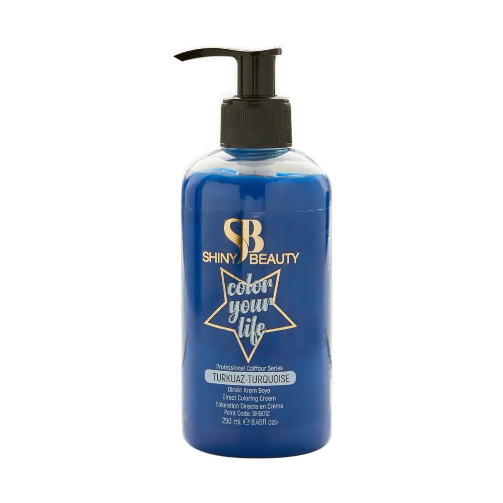 Shiny Beauty Turquoise Hair Color for Vibrant Tones 250ml