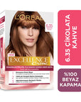 Loreal Excellence Creme Hair Color 6-35 Chocolate Brown