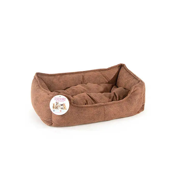 Petpretty Comfort Pet Bed for Cats & Small Dogs, Bolster Design 40x55x15cm