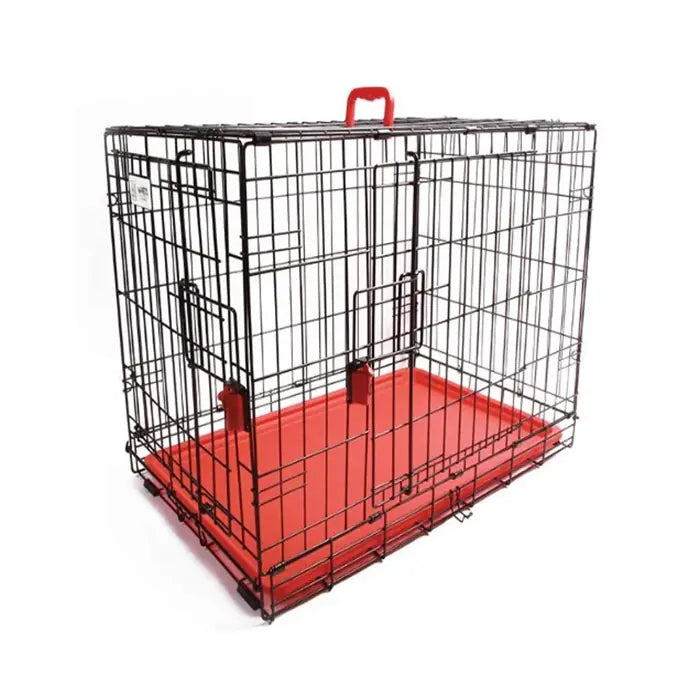 M-Pets Voyager Two-Door Small Dog Crate Red 61x46x48cm