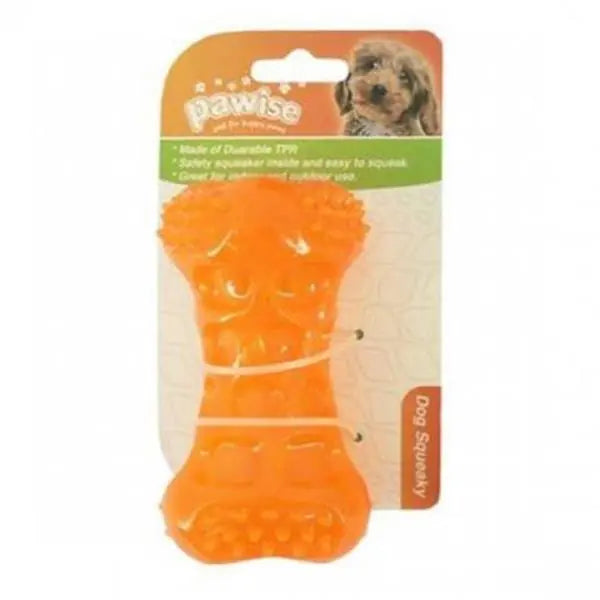 Pawise Spiky Squeaky Bone Dog Toy 10.5 cm
