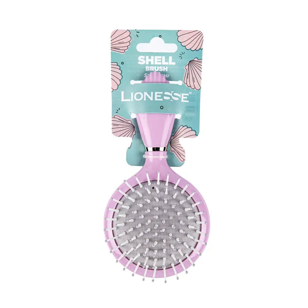 Lionesse Oyster Hair Brush Pink Detangling Tool 1 pc