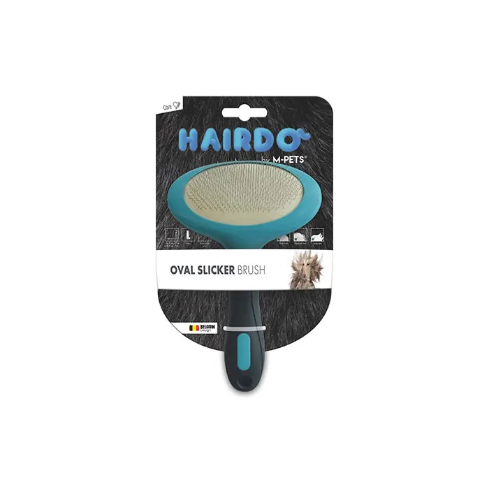 M-Pets Hairdo Fine Bristle Oval Dog Brush Large 12.5x19.5cm