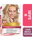 L'Oreal Excellence Creme Hair Color 9 Light Blonde