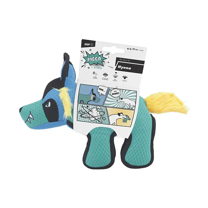 M-Pets Mega Hyena Dog Toy Durable Squeaky Playmate