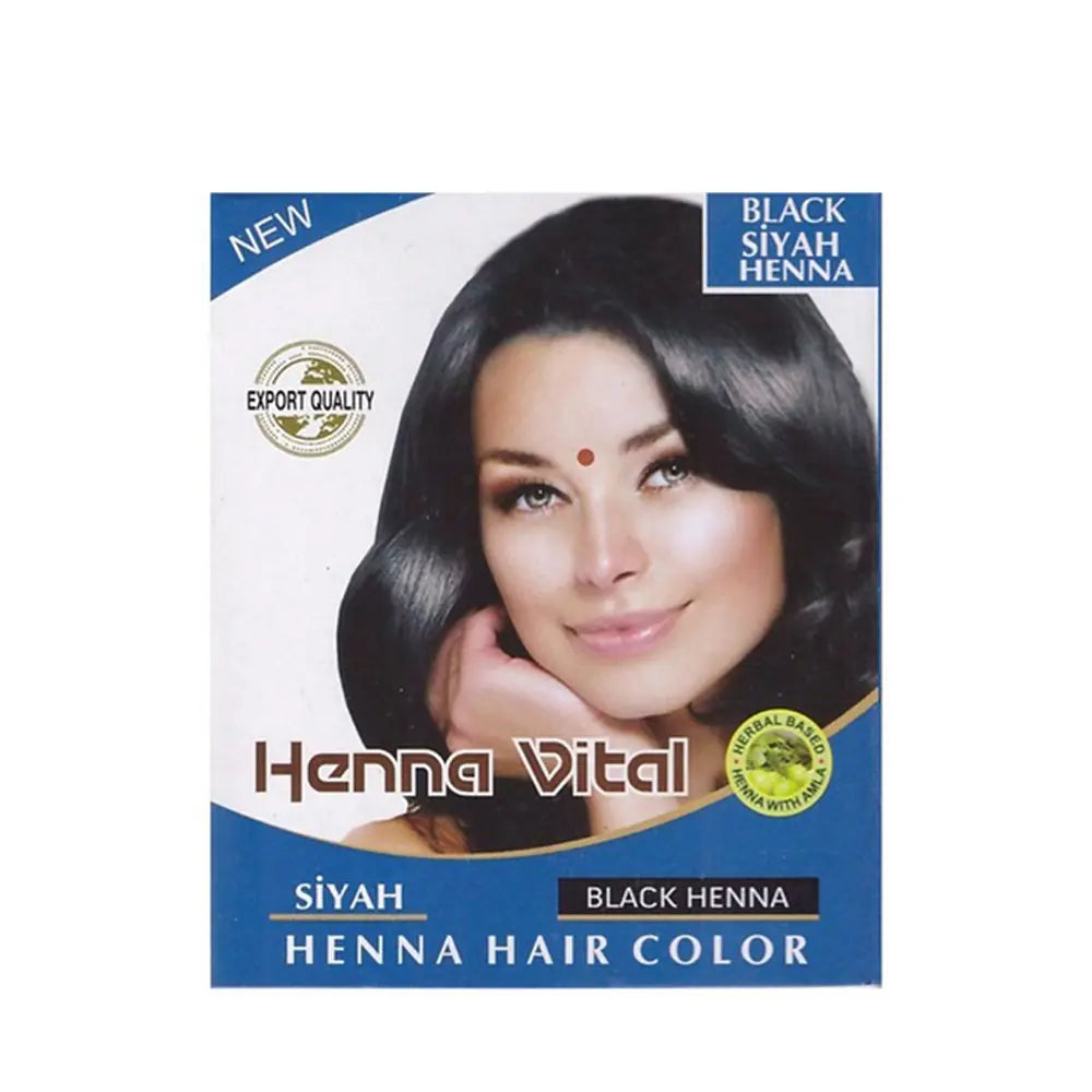 Henna Vital Black Hair Henna Natural Color Powder 100g
