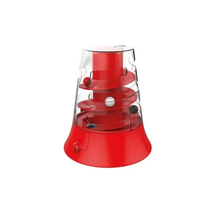 M-Pets Vortex Electronic Cat Toy Interactive Red Design