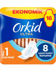Orkid Ultra Extra Normal Sanitary Pads Eco Pack - 16 Count