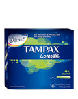 Discreet Tampax Compak Super Tampons for Heavy Flow 20 Count