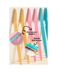 Dvl Eyebrow Razor Set for Precise Brow Shaping 3 Count