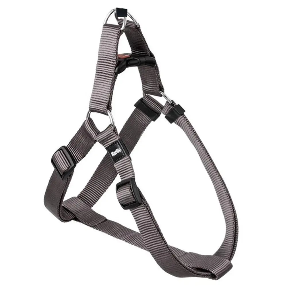 Flamingo ASP Triangle Dog Harness Adjustable Grey 10mm x 20-35cm