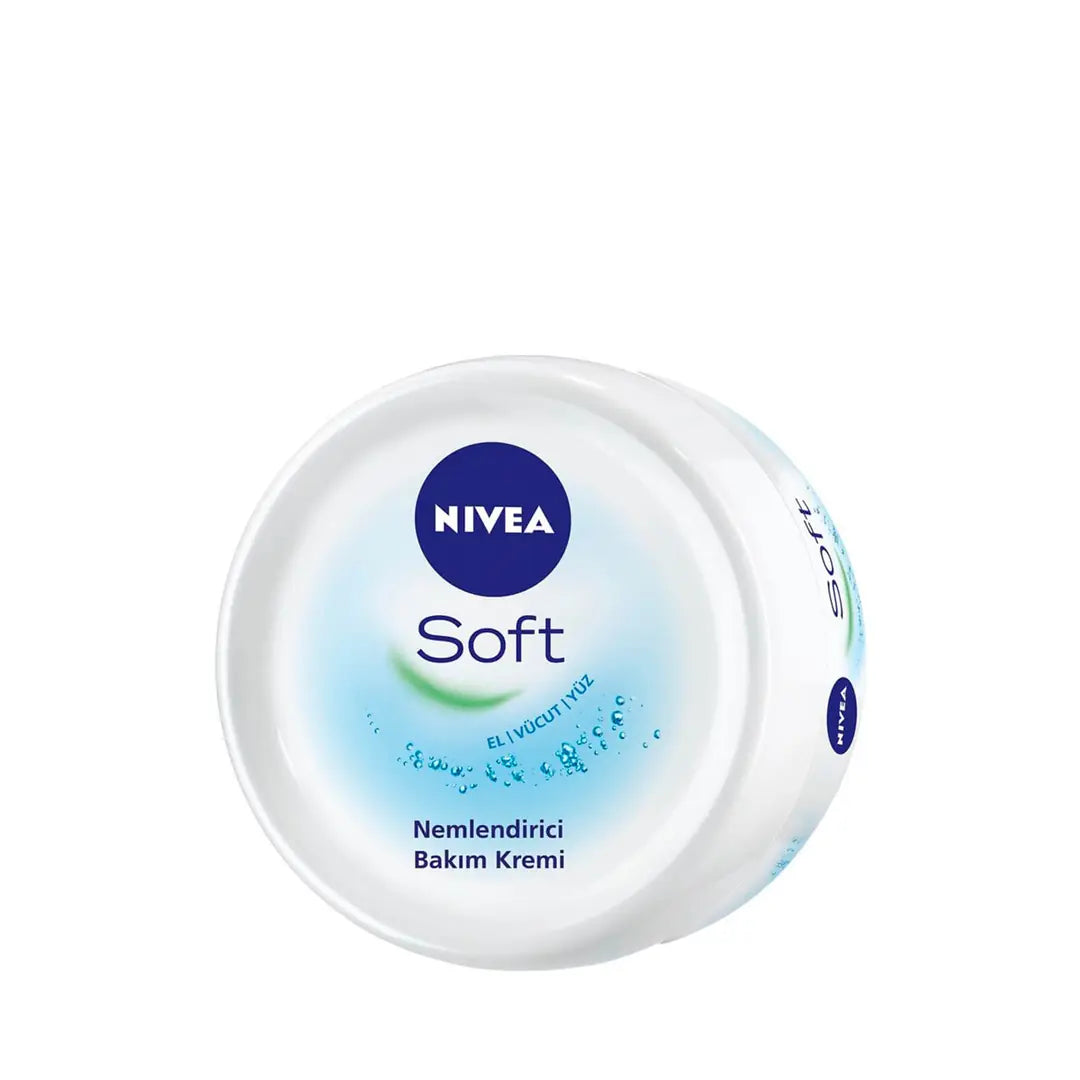 Nivea Soft Moisturizing Cream: Hydrate &amp; Refresh Skin with Vitamin E &amp; Jojoba Oil - Lightweight Daily Face and Body Moisturizer (3.38 fl oz)