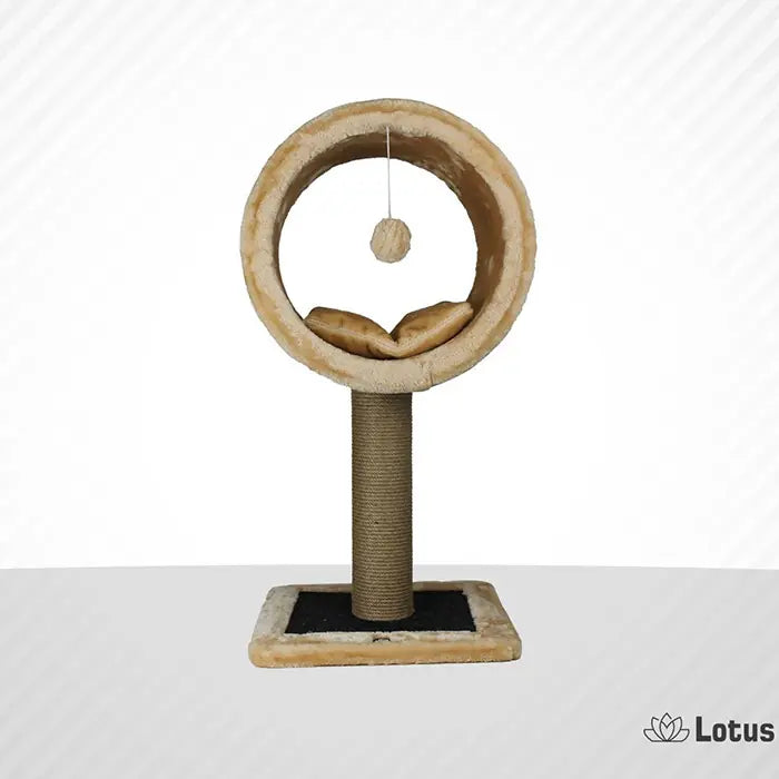 Lotus Pet Design Burgundy & Honey Cat Scratching Post
