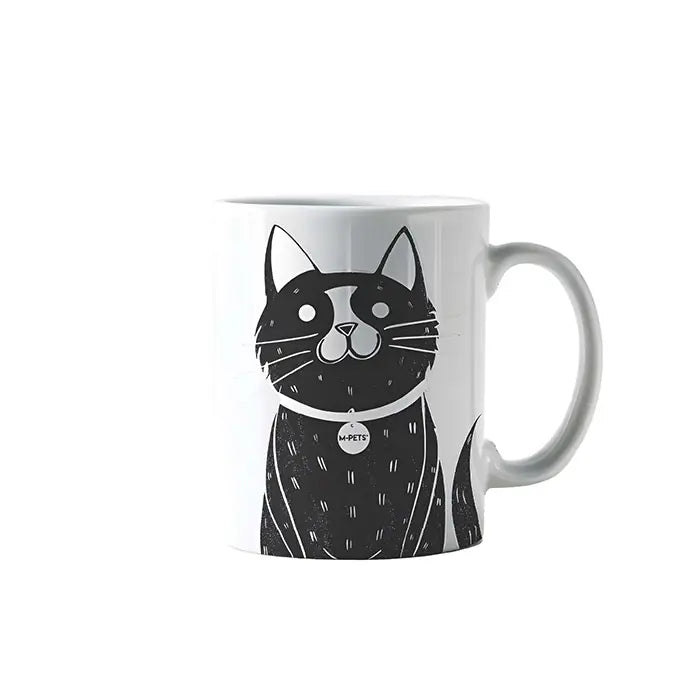 M-Pets Petjoy Moonpie Mug Black & White 350 ml