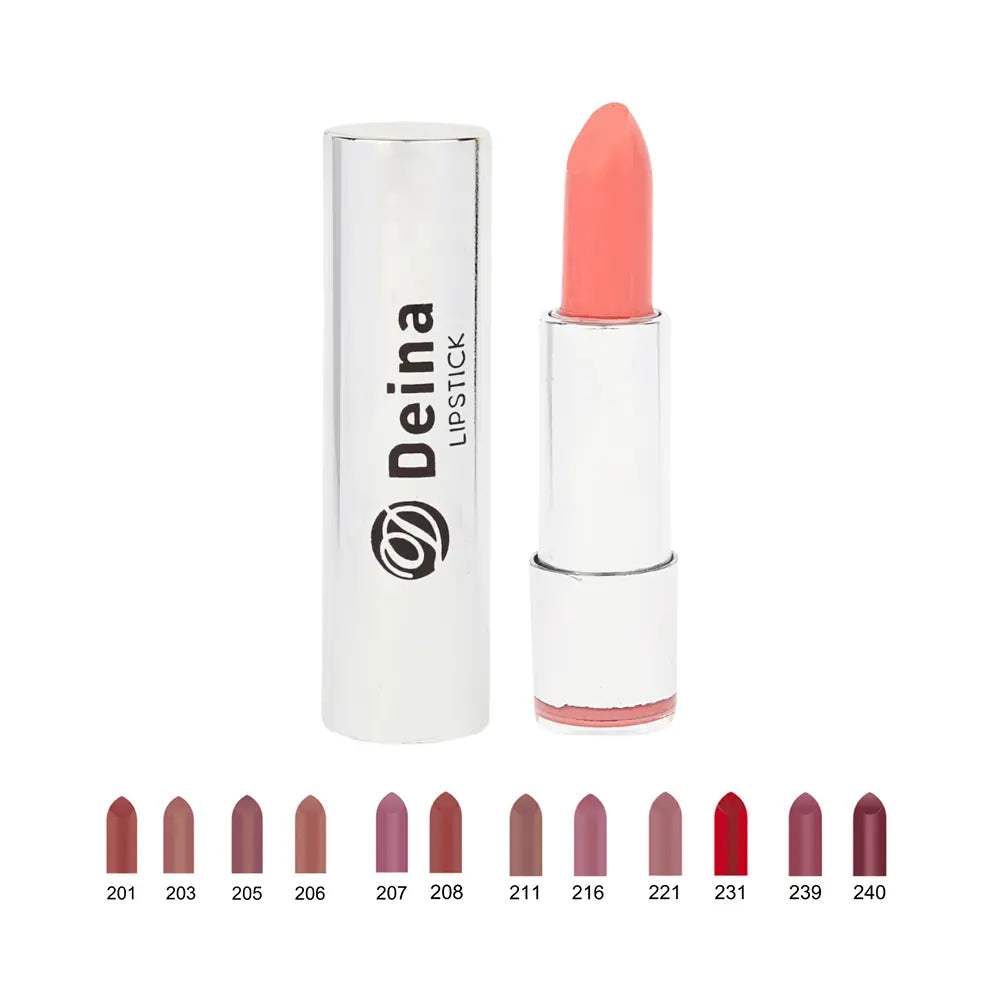 Deina Lipstick 208 Creamy Pigmented Lip Color 4g