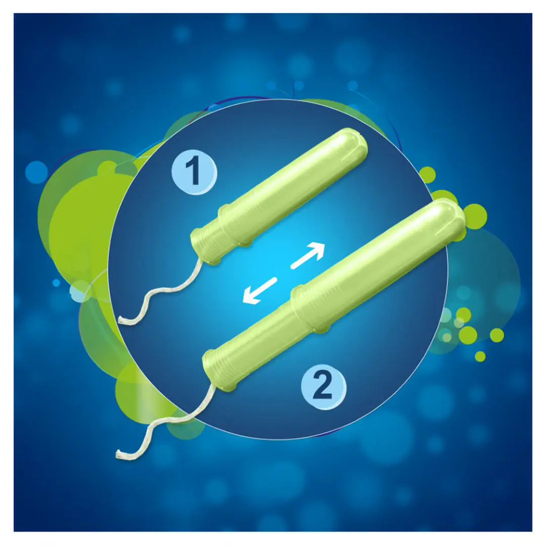 Discreet Tampax Compak Super Tampons for Heavy Flow 20 Count