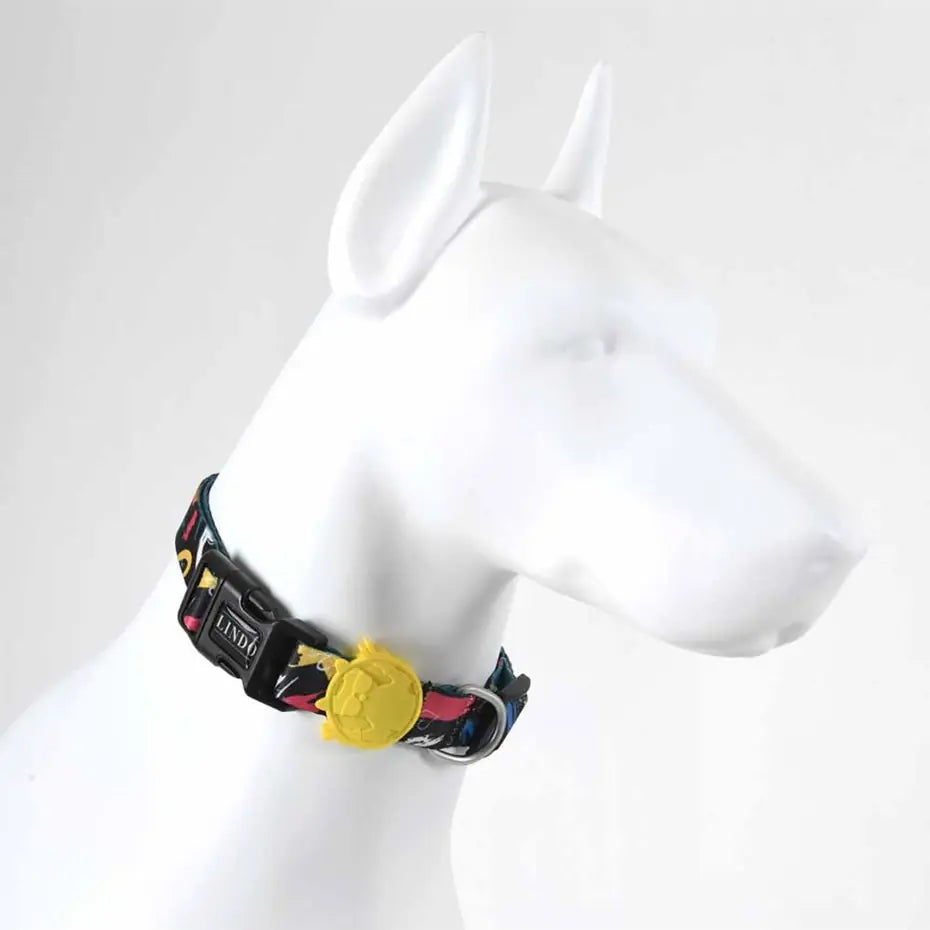 Lindo Enjoy Dog Collar Adjustable Patterned Medium 37-56cm