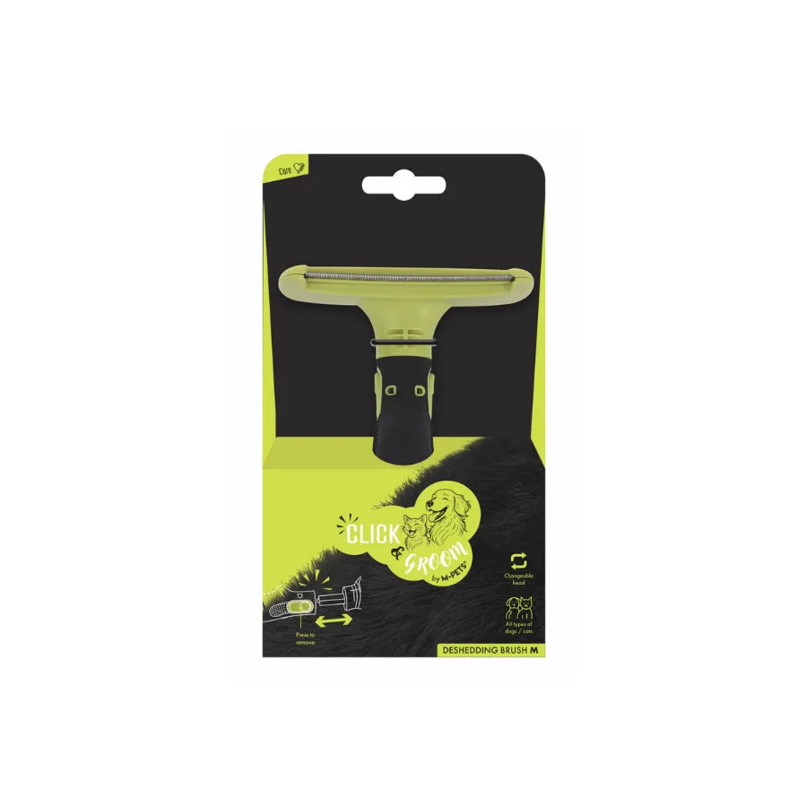 M-Pets Click and Groom Self-Cleaning Deshedding Tool