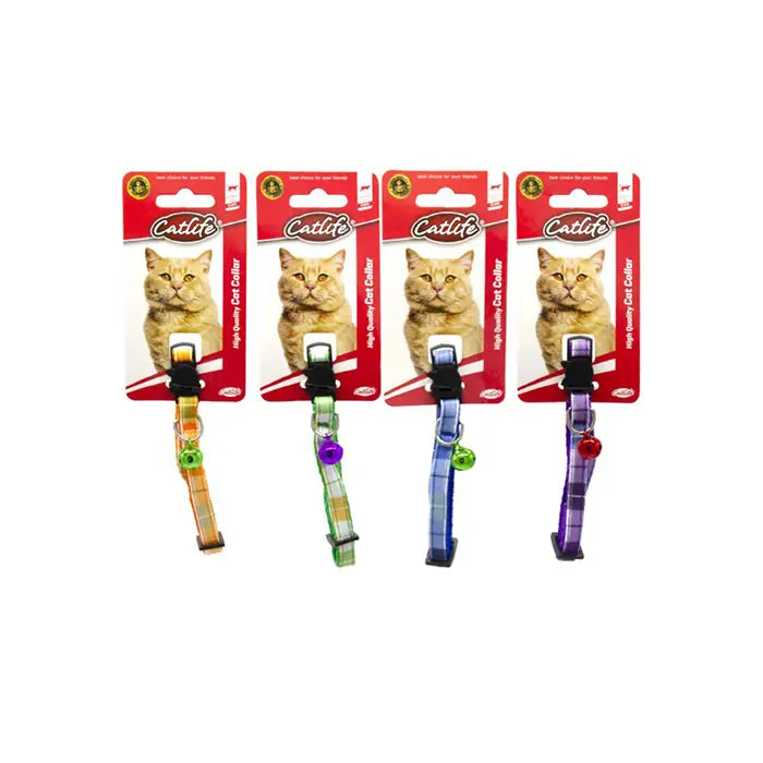 Catlife Colorful Bell Cat Collar for Safety and Style