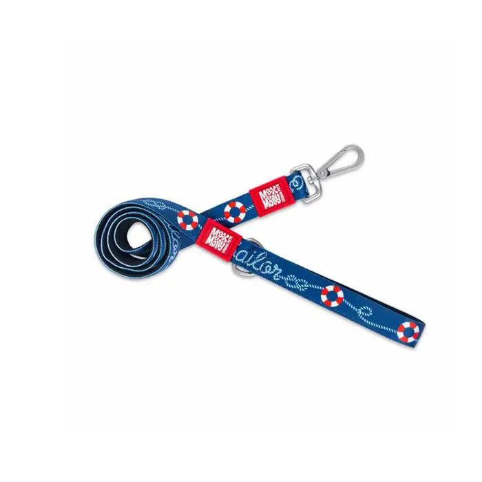 Max & Molly Sailor Dog Leash Durable Nautical Design Large