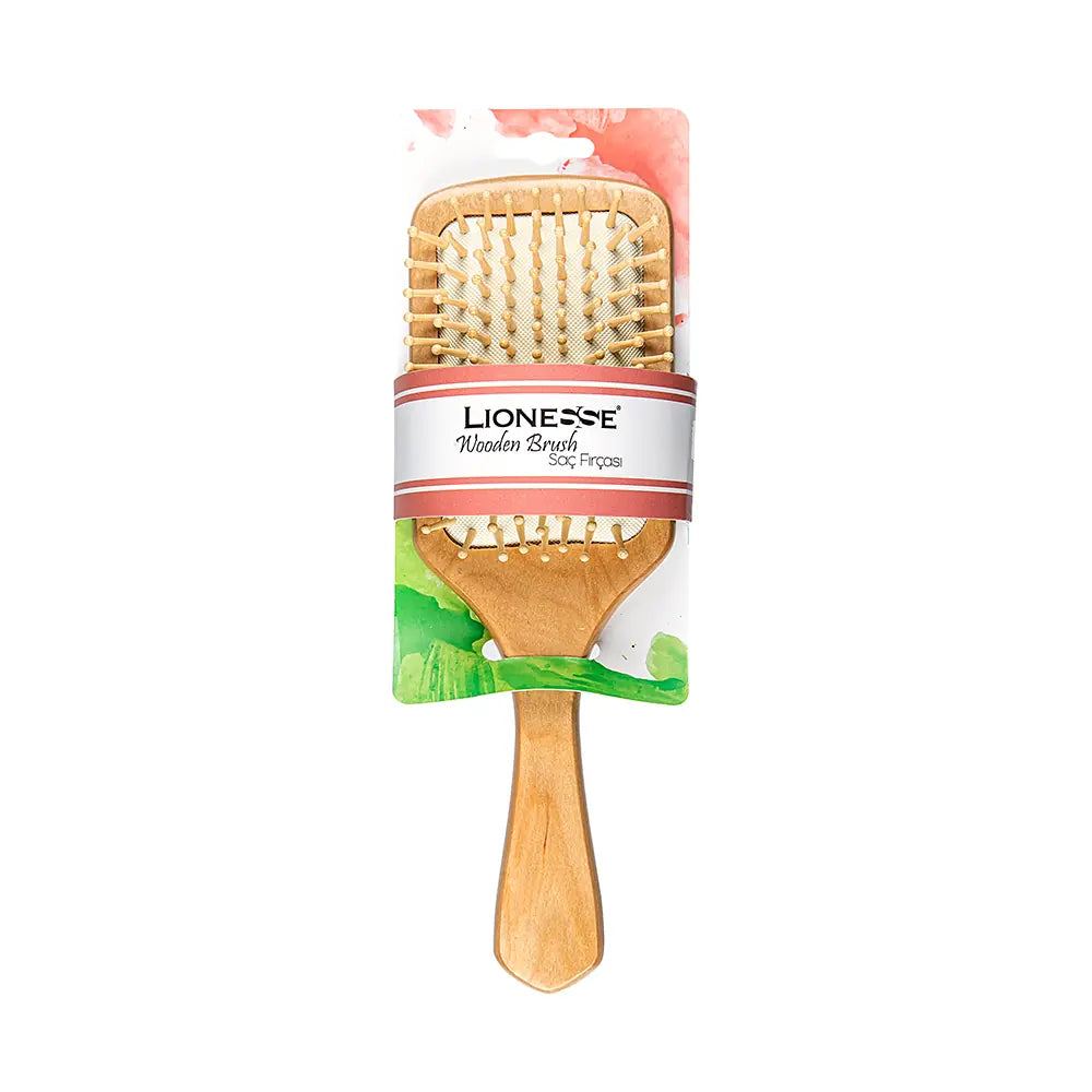 Tarko Lionesse Wooden Hair Brush for Smooth Styling 1 pc