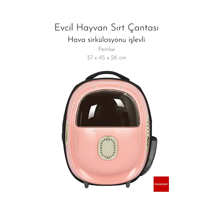 Pakeway Pet Backpack Carrier for Cats, Pink