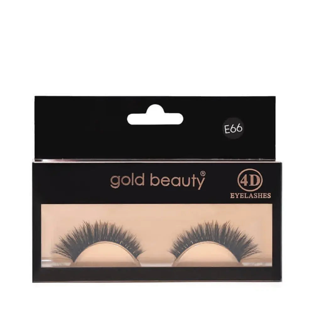 Gold Beauty 4D E66 False Eyelashes Set Product Listing Title