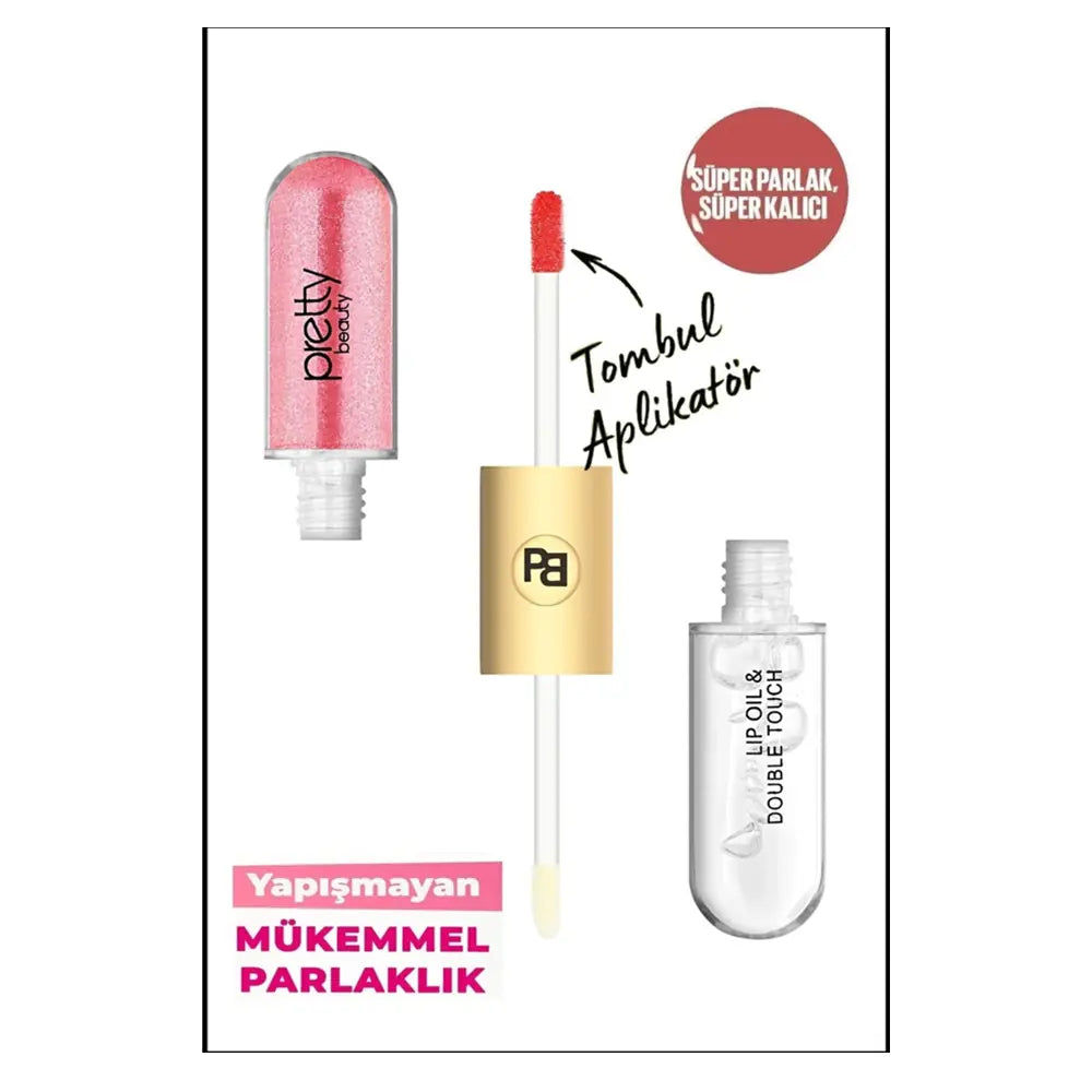 Pretty Double Touch Lipgloss 06 for High-Shine Finish